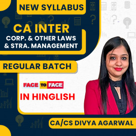 CA/CS Divya Agarwal Corporate &amp; Other law + SM Face To Face Regular Combo Classes For CA Inter Online Classes