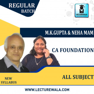 CA Foundation All Subject Regular Course By Neha MAM And MK Gupta: Google Drive & Pendrive & Hard Disk.