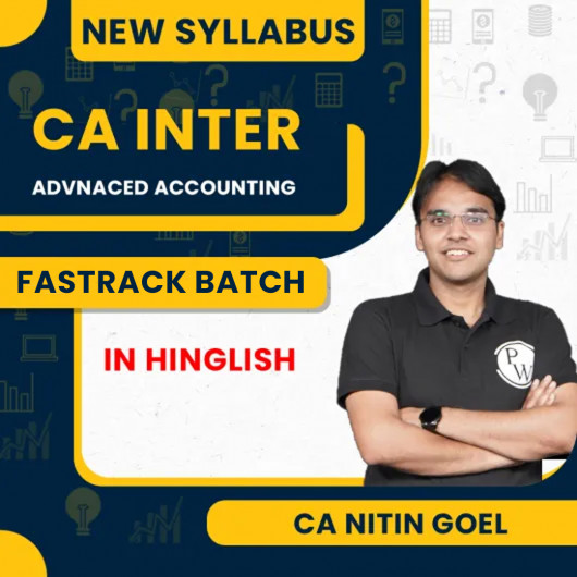 CA Intermediate Udesh Fastrack May 2026 Advanced Accounting (Group 1) by Pw : Online Classes