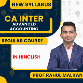 Prof Rahul Malkan Group - 1 Advanced Accounting Regular Online Classes For CA Inter