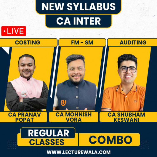 CA Inter Group 2 Live Regular Batch : Online / Live Classes.