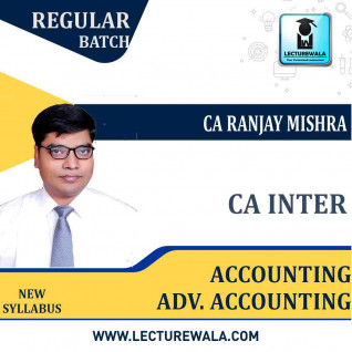 CA Inter Accounting + Adv. Accounting Combo New Syllabus Regular Course : Video Lecture + Study Material By CA Ranjay Mishra (For Nov 2022 / May 2023 )
