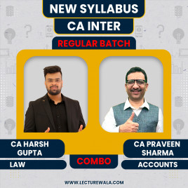 CA Harsh Gupta &amp; CA Praveen Sharma Combo Regular Online Classes For CA Inter: Google Drive Classes