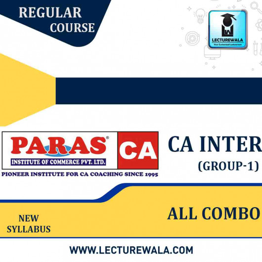 CA Inter Group-1 All Subject Combo Regular Course : Video Lecture + Study Material By (For May 2021 to Nov.2021)