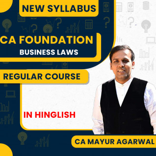 CA Foundation Business Laws New Syllabus Regular Batch by CA Mayur Agarwal: Online classes.