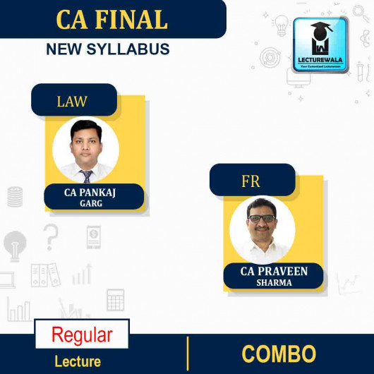 CA Final Law & FR Combo New Syllabus Regular Course By CA Pankaj Garg & CA Praveen Sharma :Pen Drive / Online Classes