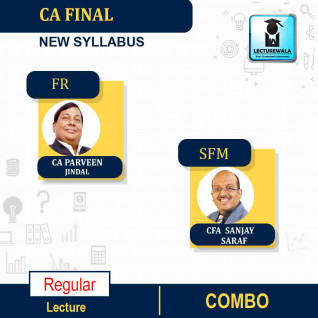 CA Final SFM & FR Combo New Syllabus Regular Course By CFA Sanjay Saraf & CA Parveen Jindal ; PEN DRIVE / ONLINE CLASSES.