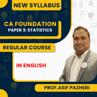Prof. Asif Pazheri Paper - 3 Statistics Regular Online Classes For CA Foundation New Syllabus