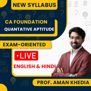 CA Foundation Quantative Aptitude Exam oriented batch by Aman Khedia 