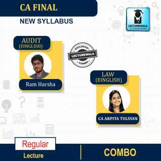 CA Final LAW & Audit In English Regular Course : Video Lecture + Study Material By Ram Harsha CA Arpita Tulsyan (For May 2022 & Nov 2022)