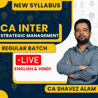 CA Shavez Alam Strategic Management Regular Offline Classes For CA Inter: Face-to-Face Offline Classes