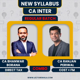 CA Ranjan Periwal Classes DT &amp; Cost + FM Combo Regular Online Classes For CA Inter : Online Classes