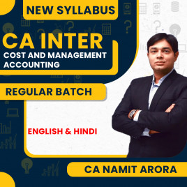 CA Namit Arora Cost And Management Accounting Regular Batch For CA Inter 