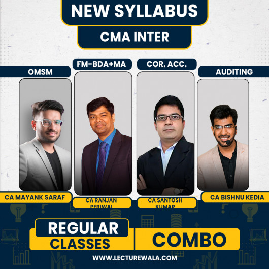 Ranjan Periwal Classes CAA, FMBDA,MA & OM-SM Group 2 COMBO Regular Batch For CMA Inter With CA Bishnu Kedia