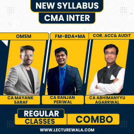 Ranjan Periwal Classes CAA, FMDA,MA &amp; OM-SM Group 2 COMBO Regular Batch For CMA Inter With CA Abhimanyyu Agarrwal