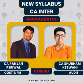 CA Ranjan Periwal Cost &amp; FM &amp; CA Shubham Keswani Audit Combo Regular Batch For CA Inter