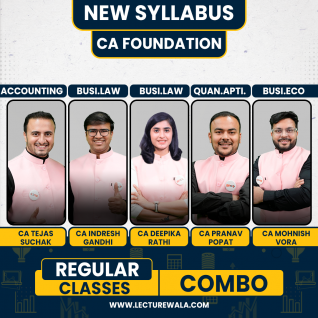 CA Foundation Combo Complete Full Lectures Pendrive / Online Classes. New Syllabus
