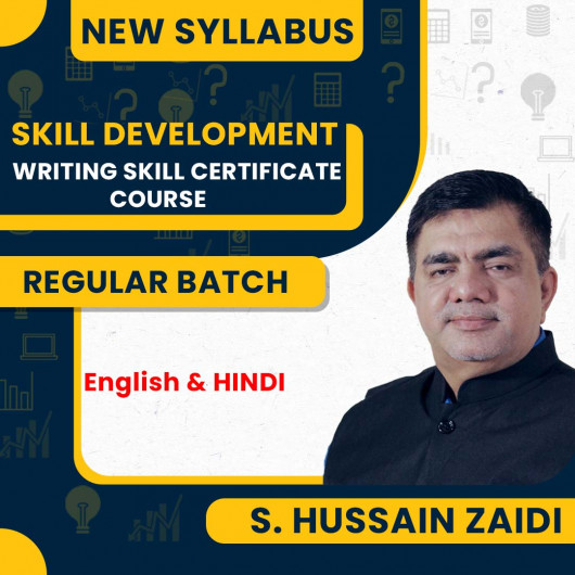 S. Hussain Zaidi Writing Skill Certificate Course : Skill Development Course