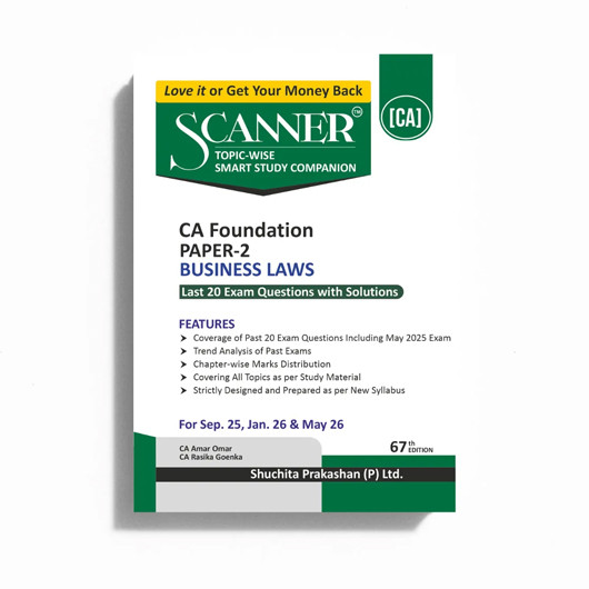 CA Foundation Paper - 2 Business Law Book By CA Amar Omar & CA Rasika Goenka : Study Material