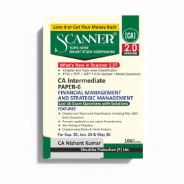 CA Inter Financial mangament &amp; Strategic Management Paper - 6 Complete Package Study Material : Book