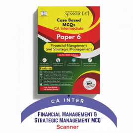 CA Inter Paper - 6 Finacial Management &amp; Stragtic Mnagement MCQ Study Material : Hard-book