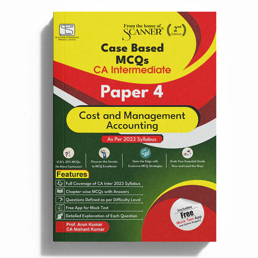 CA Inter Paper - 4 Cost and Management Accounting MCQ Study Material : Hard-book