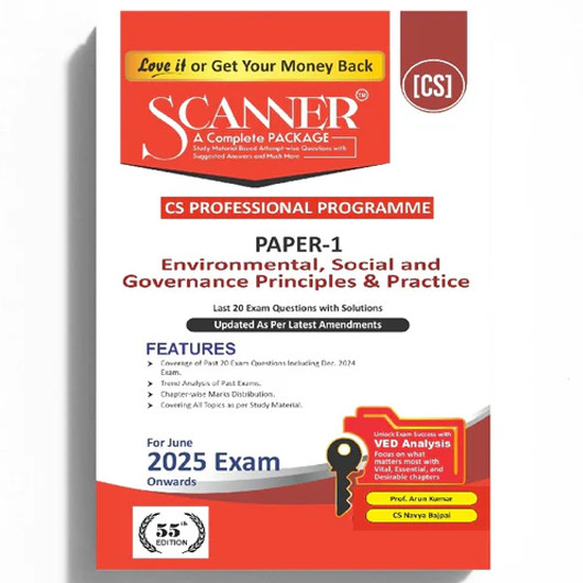 CS Professional Paper - 1 Environmental, Social and Governance-Principle and Practice :- Book 