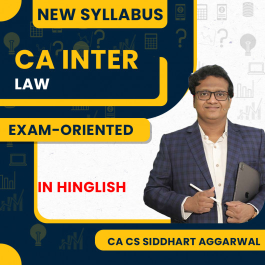 CA Siddharth Agarwal Law Exam-Oriented Batch For CA Inter 