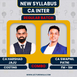 CA Harshad Jaju Costing &amp; CA Swapnil Patni FM- SM New Syllabus Regular Classes For CA Inter : Online Classes