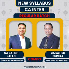 CA Satish Jalan Financial Management &amp; CA Satish Sureka Strategic Management Regular Classes For CA Inter Online Classes