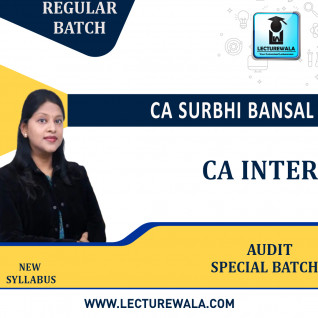 CA Inter Study Special Batch Regular Course : By CA Surbhi Bansal : Online classes 