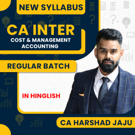 CA Harshad Jaju Cost &amp; Management Accounting Regular Online Classes For CA Inter : Online Classes