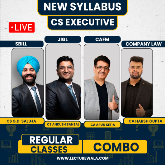VG Study Hub Group-1 All Subjects Combo New Syllabus Regular Live Classes For CS Executive: Online / Offline Classes.