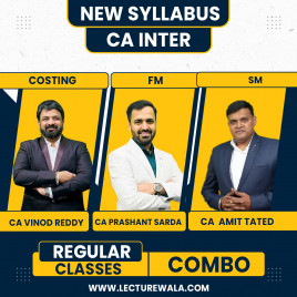 CA Inter Group 2 Combo Cost, FM, SM Regular Batch Vinod Reddy,Prashant Sarda and Amit Tated