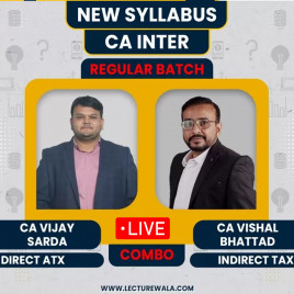 CA Vijay Sarda DT &amp; CA Vishal Bhattad IDT Combo Regular Live Online Classes For CA Inter