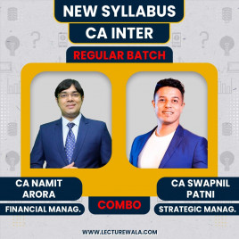 CA Namit Arora FM &amp; CA Swapnil Patni SM New Syllabus Regular Classes For CA Inter : Online Classes