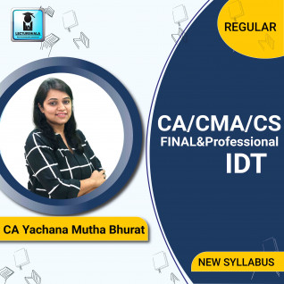  CA FINAL/ CMA Final and CS Professional video Lectures for Indirect Taxes By CA Yachana Mutha (For May / Nov 2023)