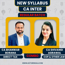 CA Bhanwar Borana Direct Tax &amp; CA Shivangi Agrawal Law Regular Batch Combo For CA Inter