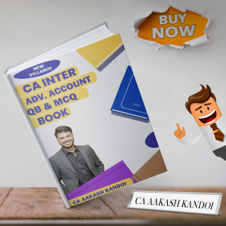 CA Inter Advanced Accounting Question Bank & MCQ Book By CA Aakash Kandoi ForMay 26 Exams