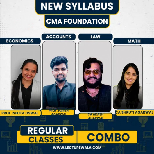 CA Akash Agarwal Classes All Subjects Combo Regular Online Classes For CMA Foundation: Online Classes.