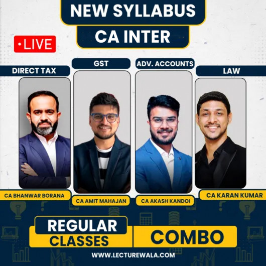 CA Inter Group 1 Combo Live Classes By BB Virtual : Live / Online Classes