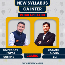 CA Pranav Popat Cost and Management Accounting and CA Namit Arora FM Regular Combo Batch For CA Inter