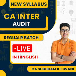 CA inter Audit &amp; Ethics Regular Live Batch By CA Shubham Keswani