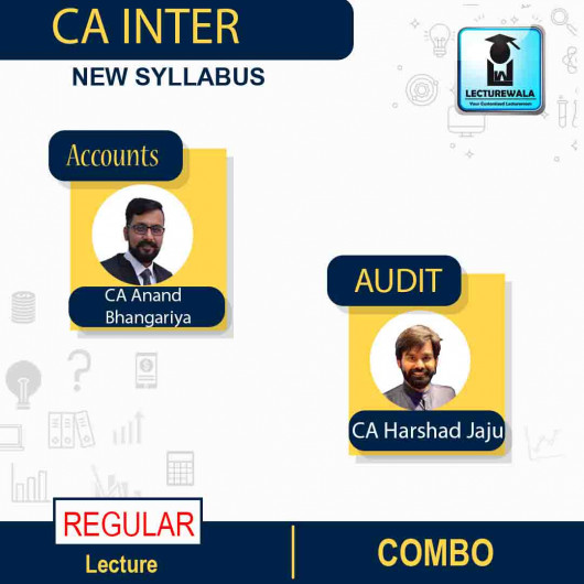 CA Inter Accounts & Audit Regular Course Combo : Video Lecture + Study Material By CA Harshad Jaju & CA Anand Bangariya (For NOV 2022)