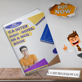 CA Inter Combo Audit Notes, Question Bank & MCQ Book New Syllabus By CA Shubham Keswani 