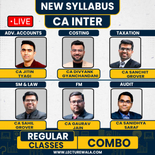 AVJ Academy Both Group Combo Regular Online Classes For CA Inter: Online/Offline Classes