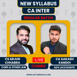 CA Inter Corporate And Other Law &amp; Adv. Accounting (Regular Batch) By CA Arjun Chhabra And CA Akash Kandoi