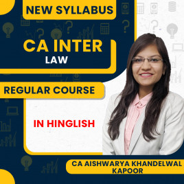 CA Aishwarya Khandelwal Kapoor Paper 2 – Corporate &amp; Other Laws Regular Online Classes For CA Inter Group I