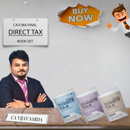  CA/CMA Final Direct Tax Concise Book, MRP QnA Book, Chart Book Set By CA Vijay Sarda: Study material