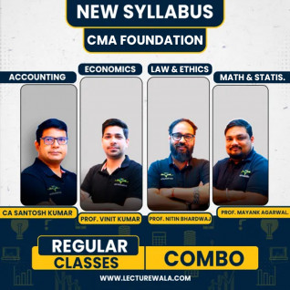 CMA Foundation New Syllabus All Subjects Regular Combo Classes By COC Education With Prof. Nitin Bhardwaj : Pen Drive / Online Classes.